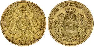 20 Mark States of Germany Gold 