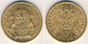 20 Mark States of Germany Gold 