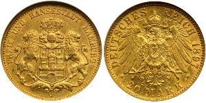 20 Mark States of Germany Gold 