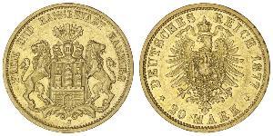 20 Mark States of Germany Gold 