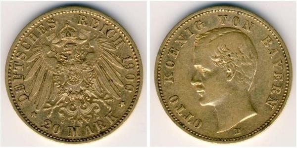 20 Mark  Gold 