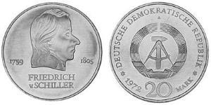 20 Mark Deutsche Demokratische Republik (1949-1990) Kupfer/Nickel 