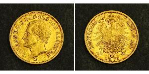 20 Mark Royaume de Saxe (1806 - 1918) Or 