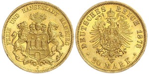 20 Mark Amburgo Oro 