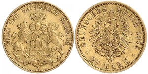 20 Mark Amburgo Oro 