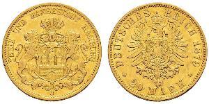 20 Mark Amburgo Oro 