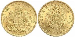 20 Mark Amburgo Oro 