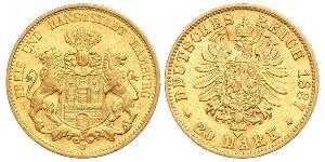 20 Mark Amburgo Oro 