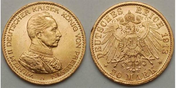 20 Mark Germania Oro 