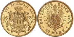 20 Mark Hamburgo Oro 