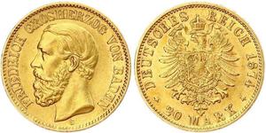 20 Mark Impero tedesco (1871-1918) Oro 