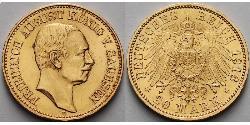 20 Mark Regno di Prussia (1701-1918) Oro 