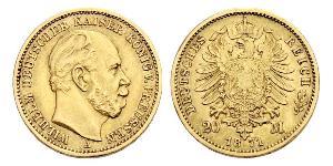 20 Mark Regno di Prussia (1701-1918) Oro Wilhelm I, German Emperor (1797-1888)