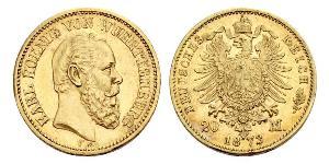 20 Mark Regno di Württemberg (1806-1918) Oro 