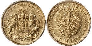 20 Mark States of Germany Oro 