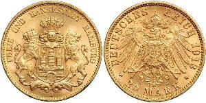 20 Mark States of Germany Oro 