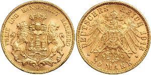 20 Mark States of Germany Oro 