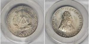 20 Mark República Democrática Alemana (1949-1990) Plata 