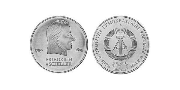 20 Mark Repubblica Democratica Tedesca (1949-1990) Rame/Nichel 