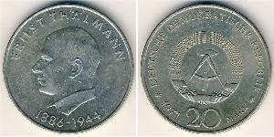 20 Mark German Democratic Republic (1949-1990) Silver Ernst Thälmann