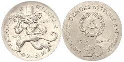 20 Mark République démocratique allemande (1949-1990)  