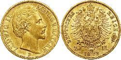 20 Mark 巴伐利亞王國 (1806 - 1918) 金 路德维希一世 (巴伐利亚)