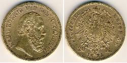 20 Mark 巴登大公國 (1806 - 1918) 金 