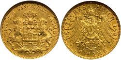 20 Mark 联邦州 (德国) 金 