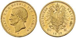 20 Mark 萨克森王国 (1806 - 1918) 金 