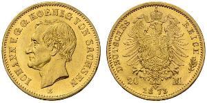20 Mark 萨克森王国 (1806 - 1918) 金 