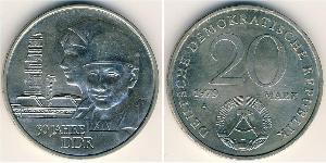 20 Mark 東德 (1949 - 1990) 銅/镍 
