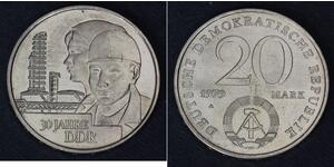 20 Mark 東德 (1949 - 1990) 銅/镍 