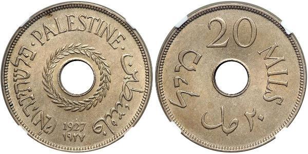 20 Mill Palestine Bronze 