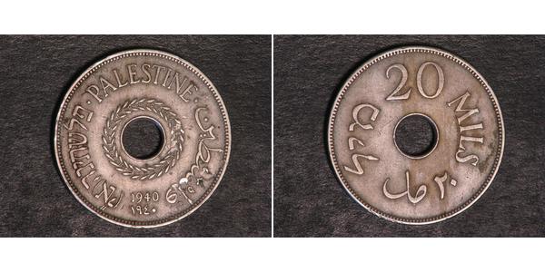 20 Mill Palestine Bronze 