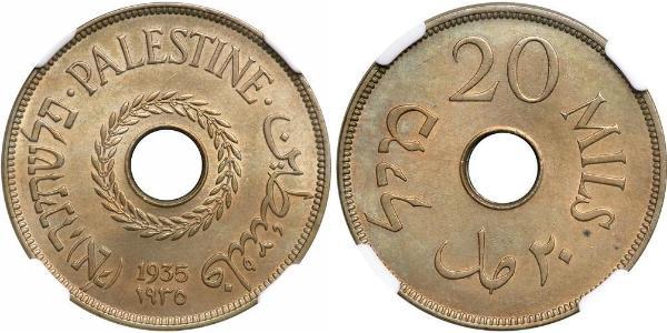 20 Mill Palestine Bronze 