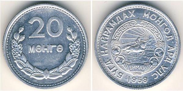 20 Mongo Mongolia Alluminio 