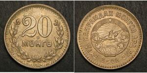20 Mongo Mongolia Rame/Nichel 