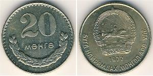 20 Mongo Mongolia 銅/镍 