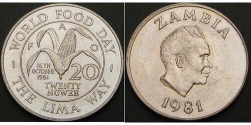 20 Ngwee Zambia (1964 - )  