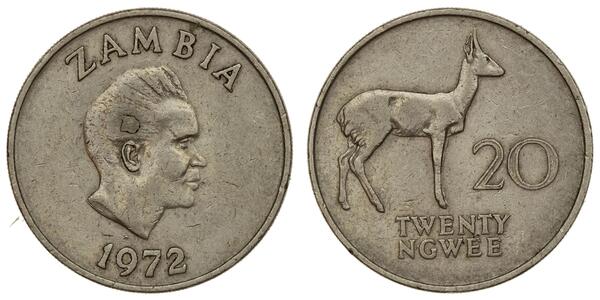 20 Ngwee Zambia (1964 - )  