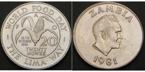 20 Ngwee 赞比亚  
