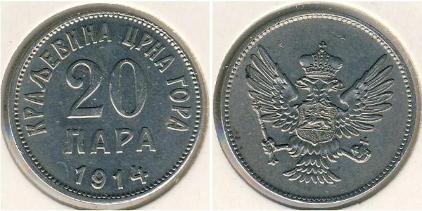 20 Para Montenegro Nichel 