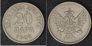 20 Para Montenegro Nickel Nikola (Montenegro)