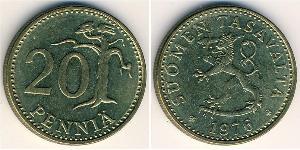 20 Penny Finlandia (1917 - ) Alluminio/Bronzo 