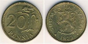 20 Penny Finlandia (1917 - ) Alluminio/Bronzo 