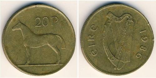 20 Penny Ireland (1922 - ) Bronze 