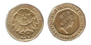 20 Penny St. Helena (1981 - ) Kupfer/Nickel 