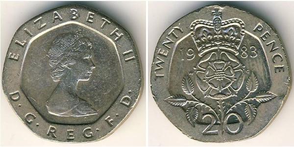 20 Penny Reino Unido Níquel/Cobre 