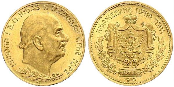 20 Perper  Montenegro Gold 