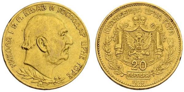 20 Perper  Montenegro Gold 